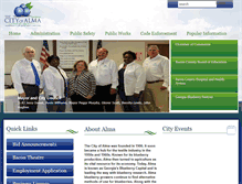Tablet Screenshot of cityofalmaga.gov